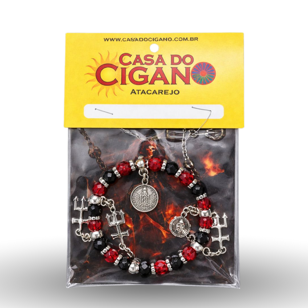 Pulseira Rosa Caveira