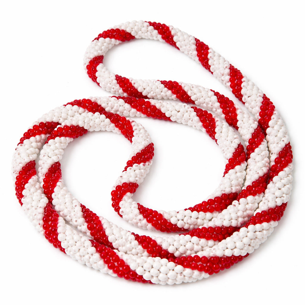 Guia de Trabalho Malandro Trançada Vermelha e Branca