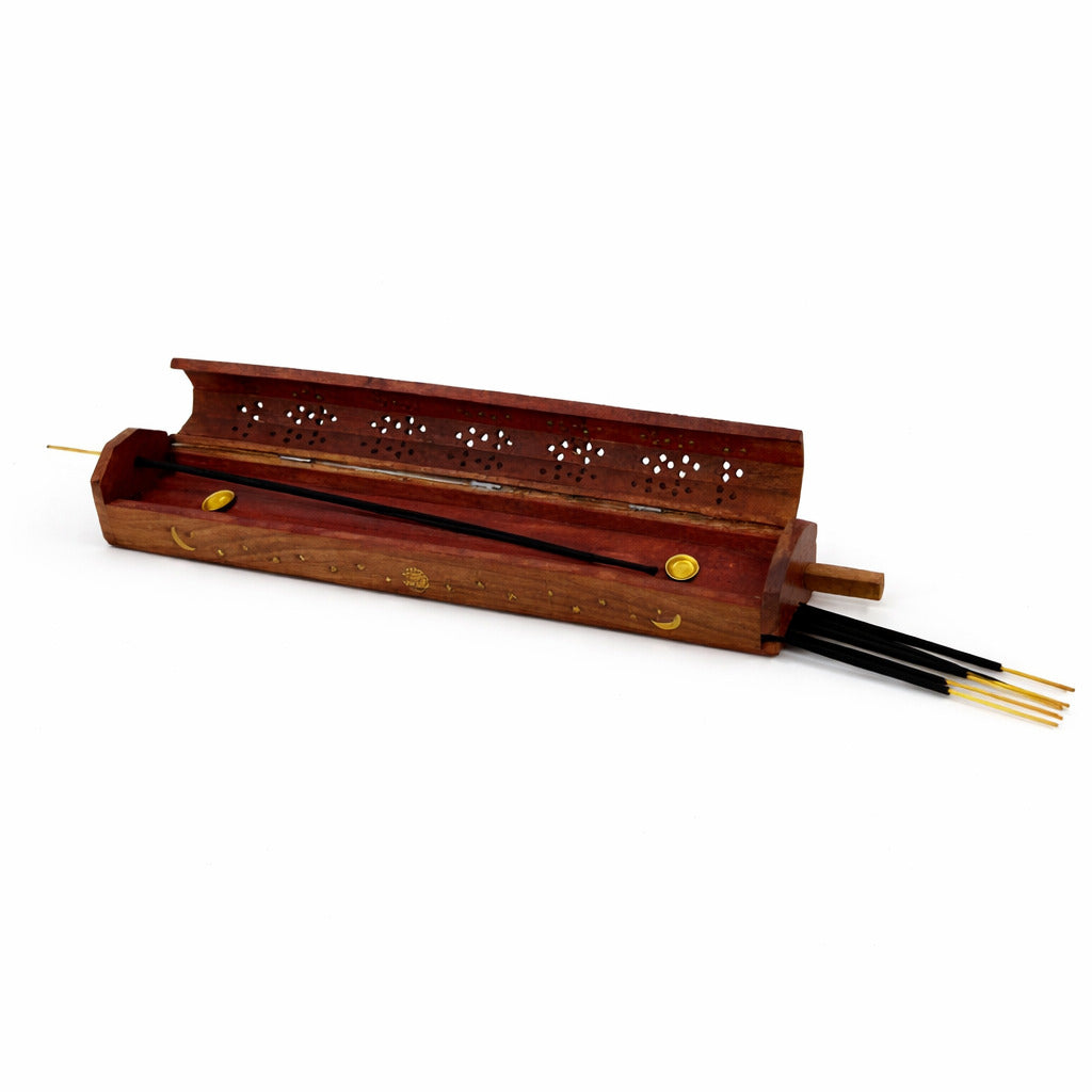 Wooden Coffin Box 12"