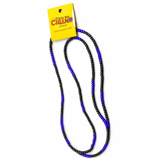 Guia de Proteção Ogum Preta e Azul Escuro