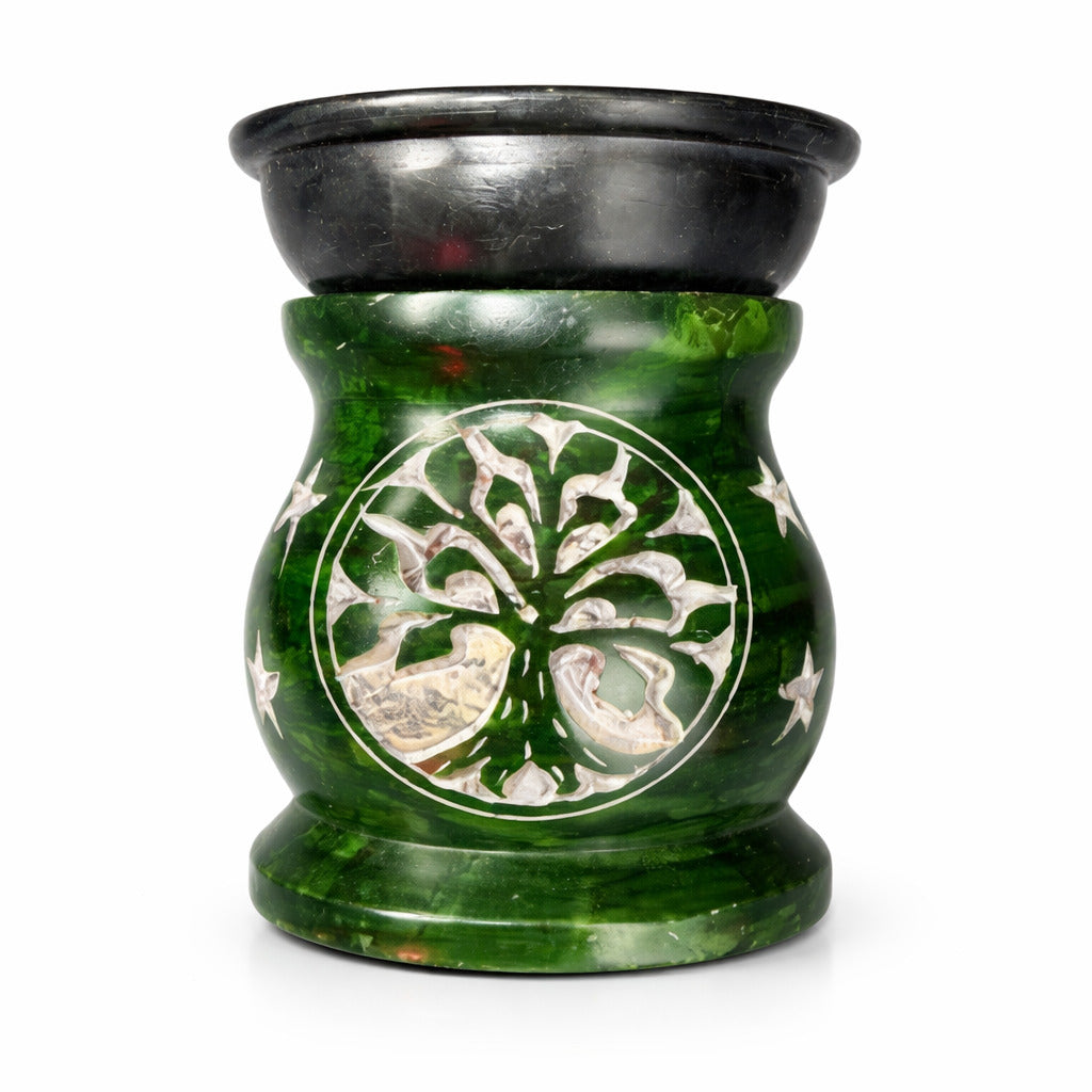 Stone Aroma Lamp 3"H