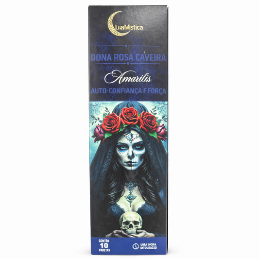 Incenso Lua Mística Rosa Caveira
