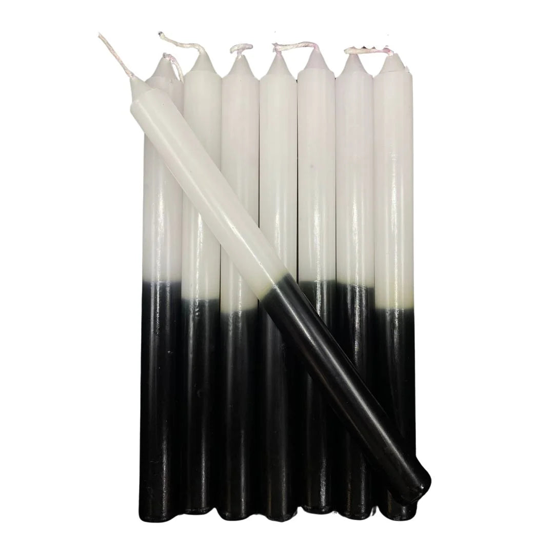 Vela Palito Preta e Branca